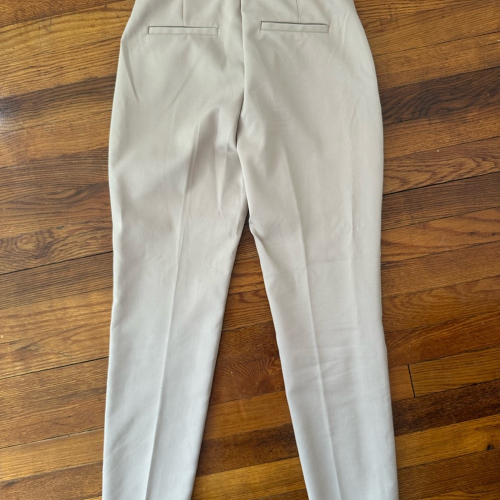 H&M Cream Straight Leg Women's Pants - Picture 3 of 4